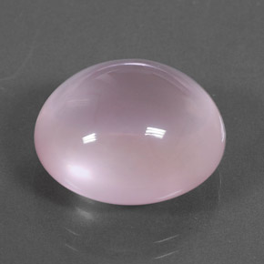 Quartz rose rose clair naturelle coupe ovale, 15,98 ct, transparent