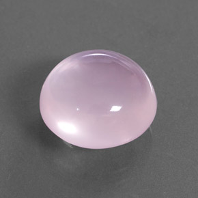 Quartz rose rose naturelle coupe roude, 7,23 ct, transparent
