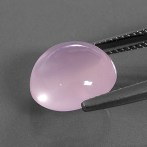 Quartz rose rose naturelle coupe roude, 7,23 ct, transparent