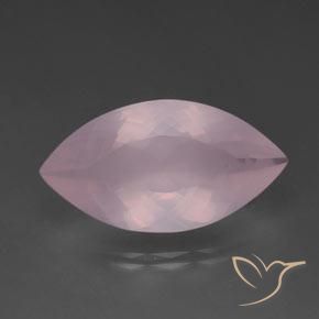 20.36ct Naturel Rose moyen Quartz Rose, Marquise, Transparent