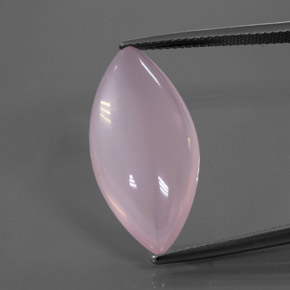 Quartz rose rose naturelle marquise, 12,09 ct, transparent