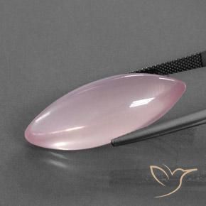 Quartz rose Rose rosé moyen naturelle Marquise, 21.90 ct, Transparent