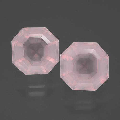 Achetez naturel 9,21ct rose quartz rose gems, taille émeraude, en provenance afrique du sud chez gemselect. en stock, livraison internationale!