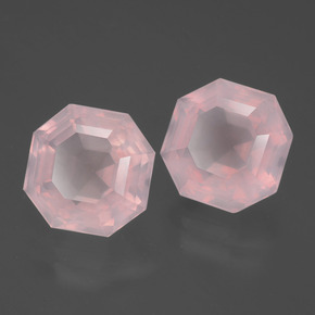 Achetez naturel 9,21ct rose quartz rose gems, taille émeraude, en provenance afrique du sud chez gemselect. en stock, livraison internationale!