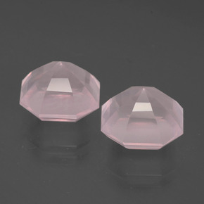 Achetez naturel 9,21ct rose quartz rose gems, taille émeraude, en provenance afrique du sud chez gemselect. en stock, livraison internationale!