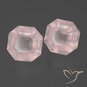 Shop natural 9.36ct Rose léger Quartz rose gems, Octogone / coupe Émeraude, from Afrique du Sud at GemSelect. In stock, global shipping!