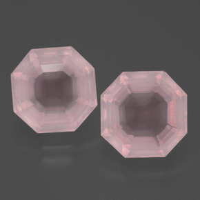 Achetez naturel 11,30ct rose quartz rose gems, taille émeraude, en provenance afrique du sud chez gemselect. en stock, livraison internationale!
