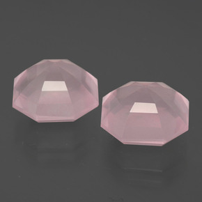 Achetez naturel 11,30ct rose quartz rose gems, taille émeraude, en provenance afrique du sud chez gemselect. en stock, livraison internationale!