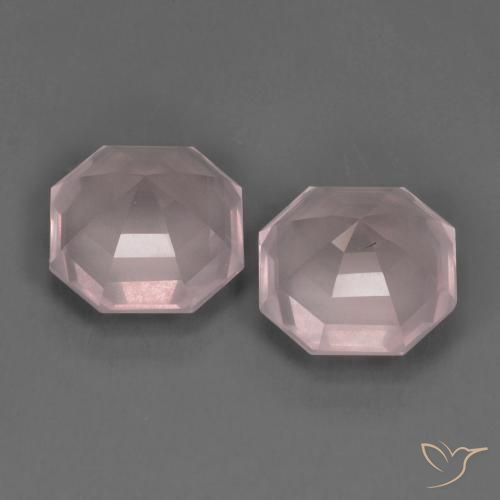Shop natural 13.64ct Rose léger Quartz rose gems, Octogone / coupe Émeraude, from Afrique du Sud at GemSelect. In stock, global shipping!