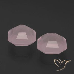 Shop natural 9.80ct Rose clair Quartz rose gems, Octogone / coupe Émeraude, from Afrique du Sud at GemSelect. In stock, global shipping!