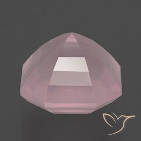 Quartz rose Rose naturelle Octogone / coupe Émeraude, 8.36 ct, Transparent