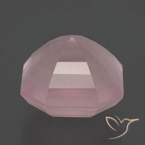Quartz rose Rose naturelle Octogone / coupe Émeraude, 9.53 ct, Transparent