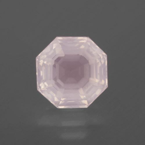 Quartz Rose Rose rosé très clair naturelle Taille émeraude, 2.71 ct, Transparent