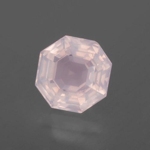 Quartz Rose Rose rosé très clair naturelle Taille émeraude, 2.71 ct, Transparent