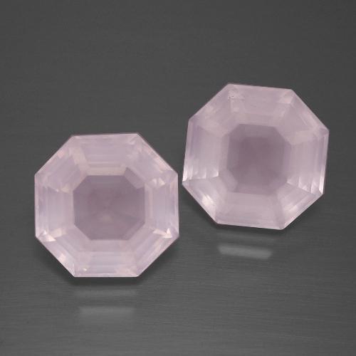 Achetez naturel 9,74ct rose quartz rose gems, taille émeraude, en provenance afrique du sud chez gemselect. en stock, livraison internationale!
