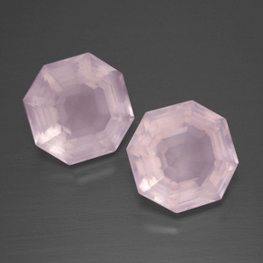 Achetez naturel 9,74ct rose quartz rose gems, taille émeraude, en provenance afrique du sud chez gemselect. en stock, livraison internationale!