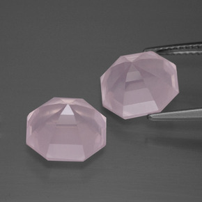 Achetez naturel 9,74ct rose quartz rose gems, taille émeraude, en provenance afrique du sud chez gemselect. en stock, livraison internationale!