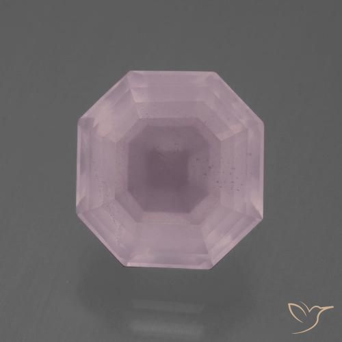 6.34ct Naturel Rose bubblegum Quartz Rose, Taille émeraude, Transparent