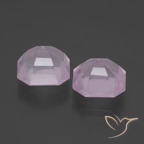 Shop natural 7.68ct Rose clair Quartz rose gems, Octogone / coupe Émeraude, from Afrique du Sud at GemSelect. In stock, global shipping!