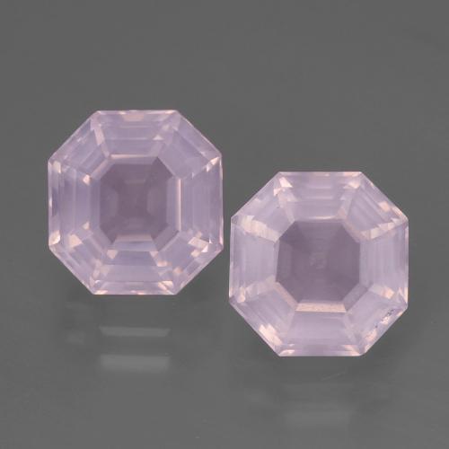 Achetez naturel 4,99ct rose quartz rose gems, taille émeraude, en provenance afrique du sud chez gemselect. en stock, livraison internationale!