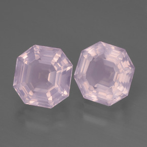 Achetez naturel 4,99ct rose quartz rose gems, taille émeraude, en provenance afrique du sud chez gemselect. en stock, livraison internationale!
