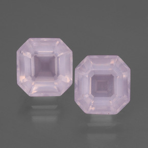Achetez naturel 3.92ct Rose cerise léger Quartz Rose gems, Taille émeraude, En provenance Afrique du Sud chez GemSelect. En stock, livraison internationale!