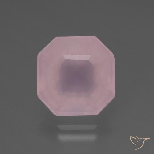 5.84ct Naturel Rose Quartz rose, Taille émeraude, Transparent