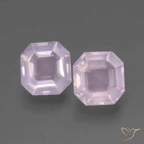 Achetez naturel 3.77ct Rose clair Quartz Rose gems, Taille émeraude, En provenance Afrique du Sud chez GemSelect. En stock, livraison internationale!