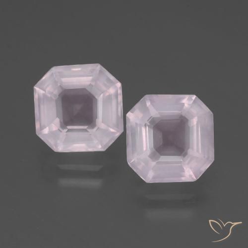 Achetez naturel 5.09ct Rose cerise léger Quartz Rose gems, Taille émeraude, En provenance Afrique du Sud chez GemSelect. En stock, livraison internationale!
