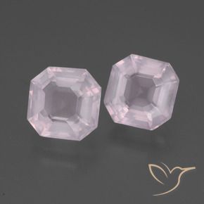 Achetez naturel 5.09ct Rose cerise léger Quartz Rose gems, Taille émeraude, En provenance Afrique du Sud chez GemSelect. En stock, livraison internationale!