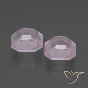 Achetez naturel 5.09ct Rose cerise léger Quartz Rose gems, Taille émeraude, En provenance Afrique du Sud chez GemSelect. En stock, livraison internationale!