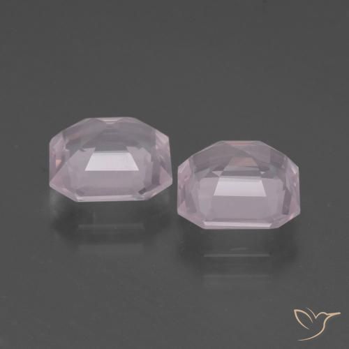 Shop natural 4.28ct Rose très clair Quartz rose gems, Octogone / coupe Émeraude, from Afrique du Sud at GemSelect. In stock, global shipping!