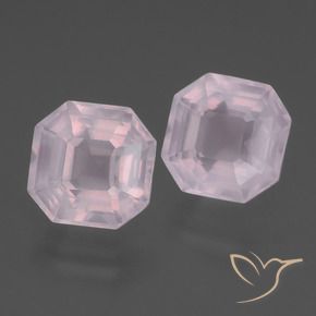 Shop natural 8.14ct Rose rosé très clair Quartz rose gems, Octogone / coupe Émeraude, from Afrique du Sud at GemSelect. In stock, global shipping!