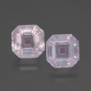 Achetez naturel 4,15ct rose quartz rose gems, taille émeraude, en provenance afrique du sud chez gemselect. en stock, livraison internationale!