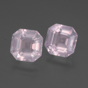 Achetez naturel 4,15ct rose quartz rose gems, taille émeraude, en provenance afrique du sud chez gemselect. en stock, livraison internationale!