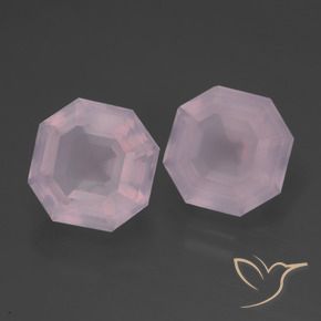 Shop natural 8.96ct Rose clair Quartz rose gems, Octogone / coupe Émeraude, from Afrique du Sud at GemSelect. In stock, global shipping!