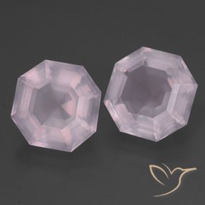 Shop natural 11.24ct Rose très clair Quartz rose gems, Octogone / coupe Émeraude, from Afrique du Sud at GemSelect. In stock, global shipping!