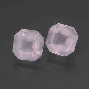 Achetez naturel 3,47ct rose quartz rose gems, taille émeraude, en provenance afrique du sud chez gemselect. en stock, livraison internationale!