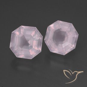 Shop natural 6.33ct Rose bubblegum Quartz rose gems, Octogone / coupe Émeraude, from Afrique du Sud at GemSelect. In stock, global shipping!