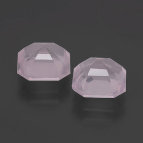 Achetez naturel ct rose quartz rose gems, taille émeraude, en provenance afrique du sud chez gemselect. en stock, livraison internationale!