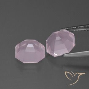 Shop natural 5.88ct Rose clair Quartz rose gems, Octogone / coupe Émeraude, from Afrique du Sud at GemSelect. In stock, global shipping!