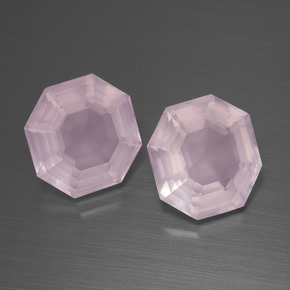 Achetez naturel 8,87ct rose quartz rose gems, taille émeraude, en provenance afrique du sud chez gemselect. en stock, livraison internationale!