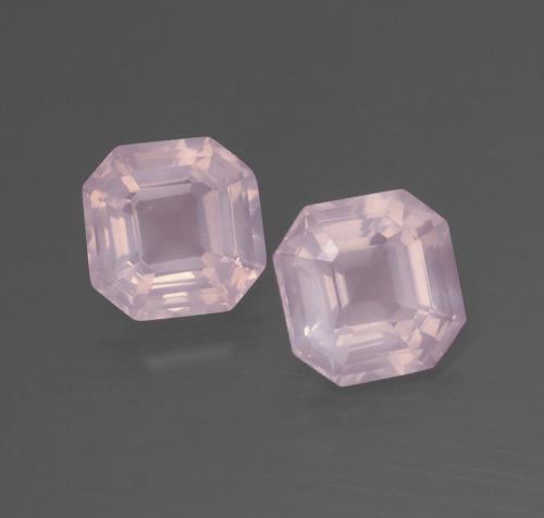 Achetez naturel 3,76ct rose quartz rose gems, taille émeraude, en provenance afrique du sud chez gemselect. en stock, livraison internationale!