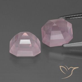 Shop natural 6.60ct Rose clair Quartz rose gems, Octogone / coupe Émeraude, from Afrique du Sud at GemSelect. In stock, global shipping!