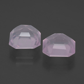 Achetez naturel 4,32ct rose quartz rose gems, taille émeraude, en provenance afrique du sud chez gemselect. en stock, livraison internationale!