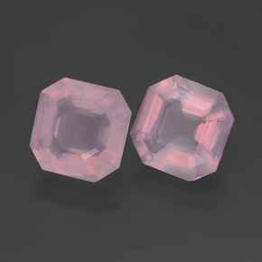 Achetez naturel 4,27ct rose quartz rose gems, taille émeraude, en provenance afrique du sud chez gemselect. en stock, livraison internationale!
