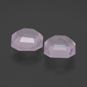 Achetez naturel 3.58ct Rose léger Quartz Rose gems, Taille émeraude, En provenance Afrique du Sud chez GemSelect. En stock, livraison internationale!