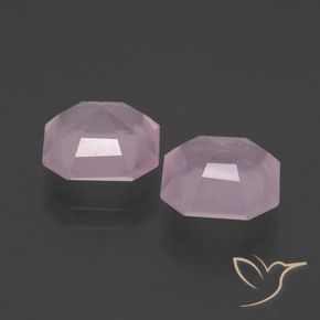 Achetez naturel 4,12ct rose quartz rose gems, taille émeraude, en provenance afrique du sud chez gemselect. en stock, livraison internationale!