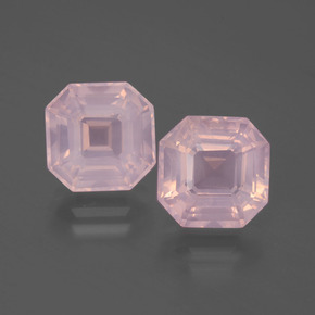 Achetez naturel 6.90ct Rose moyen Quartz Rose gems, Taille émeraude, En provenance Afrique du Sud chez GemSelect. En stock, livraison internationale!