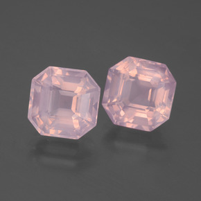 Achetez naturel 6.90ct Rose moyen Quartz Rose gems, Taille émeraude, En provenance Afrique du Sud chez GemSelect. En stock, livraison internationale!